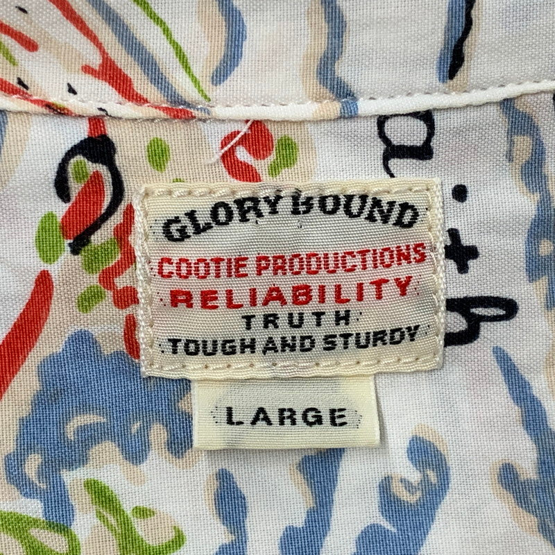 【中古品】【メンズ】 COOTIE PRODUCTIONS クーティー プロダクションズ S S ショートスリーブ NUNS ON VACATION SEASHORE SHIRT ナンズ オン バケーション シーショア シャツ トップス 半袖 142-260531-ya-11-izu サイズ：L カラー：ホワイト系 万代Net店