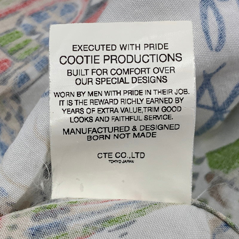 【中古品】【メンズ】 COOTIE PRODUCTIONS クーティー プロダクションズ S S ショートスリーブ NUNS ON VACATION SEASHORE SHIRT ナンズ オン バケーション シーショア シャツ トップス 半袖 142-260531-ya-11-izu サイズ：L カラー：ホワイト系 万代Net店