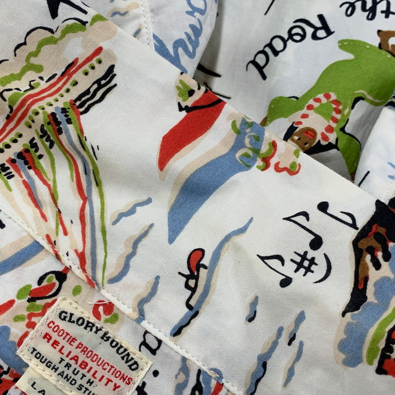 【中古品】【メンズ】 COOTIE PRODUCTIONS クーティー プロダクションズ S S ショートスリーブ NUNS ON VACATION SEASHORE SHIRT ナンズ オン バケーション シーショア シャツ トップス 半袖 142-260531-ya-11-izu サイズ：L カラー：ホワイト系 万代Net店