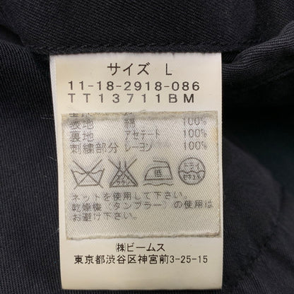 【中古品】【メンズ】 TOYO ENTERPRISE × BEAMS 東洋エンタープライズ×ビームス 11-18-2918-086 別注 鷹×JAPAN VIETNAM JACKET ベトナム ジャケット アウター 145-260331-cs-19-izu サイズ：L カラー：ブラック 万代Net店
