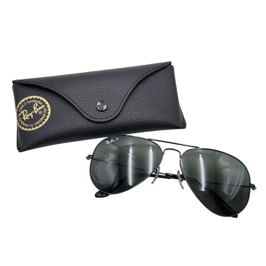 【中古品】【メンズ/レディース】 AVIATOR CLASSIC SUNGLASSES RB3025 アビエーター クラシック サングラス 203-260403-as-26-izu サイズ：58□14-135 カラー：ブラック系 万代Net店