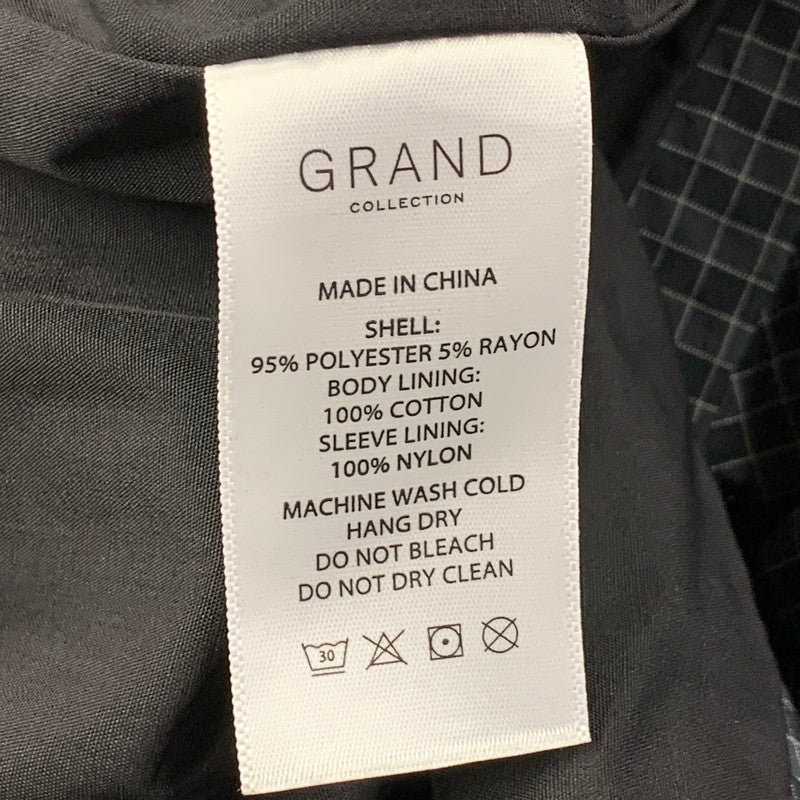 【中古品】【メンズ】 GRAND COLLECTION グランドコレクション 25SS TOMPKINS JACKET POLY トンプキンス ジャケット ポリ トップス アウター 142-260407-ya-07-izu サイズ：M カラー：チャコール系 万代Net店
