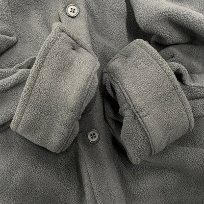 【中古品】【メンズ】 GRAND COLLECTION グランドコレクション POLAR FLEECE BUTTON UP OVERSHIRT ポーラーフリース ボタンアップ オーバーシャツ 142-260403-as-05-izu サイズ：M カラー：グレー 万代Net店
