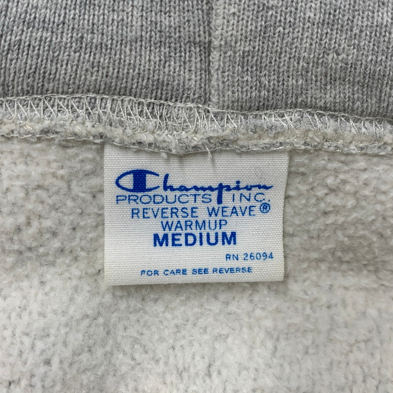 【中古品】【メンズ】 Champion チャンピオン C3-Y134 REVERSE WEAVE ZIPUP HOODED SWEAT SHIRT リバースウィーブ ジップアップ フーデッド スウェットシャツ パーカー トップス 148-260404-kh-10-izu サイズ：M カラー：グレー 万代Net店