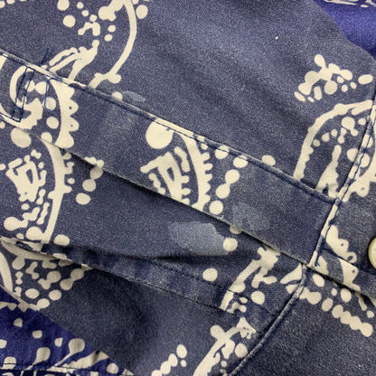【中古品】【メンズ】 LIBERAIDERS リベレイダース BANDANA SHIRT 711032501 バンダナ柄 シャツ 長袖 トップス 142-260401-as-11-izu サイズ：XL カラー：ブルー系 万代Net店
