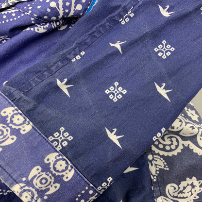 【中古品】【メンズ】 LIBERAIDERS リベレイダース BANDANA SHIRT 711032501 バンダナ柄 シャツ 長袖 トップス 142-260401-as-11-izu サイズ：XL カラー：ブルー系 万代Net店
