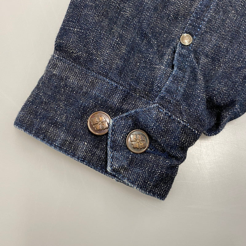 【中古品】【メンズ】 YAMANE ヤマネ LOT3000 NESAN KIREI 金太郎 鯉 刺繍 DENIM JACKET デニム ジャケット アウター 145-260402-cs-04-izu サイズ：40-42 カラー：インディゴ 万代Net店