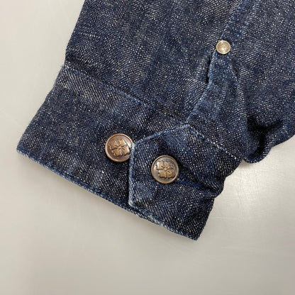 【中古品】【メンズ】 YAMANE ヤマネ LOT3000 NESAN KIREI 金太郎 鯉 刺繍 DENIM JACKET デニム ジャケット アウター 145-260402-cs-04-izu サイズ：40-42 カラー：インディゴ 万代Net店