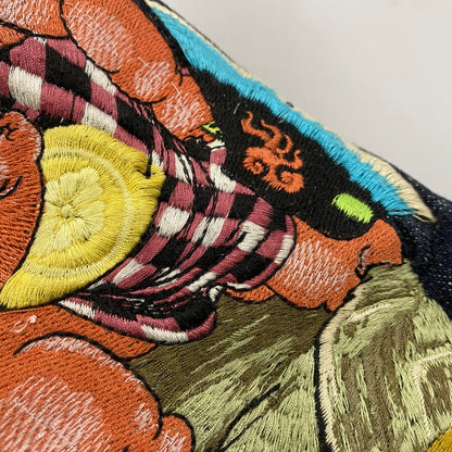 【中古品】【メンズ】 YAMANE ヤマネ LOT3000 NESAN KIREI 金太郎 鯉 刺繍 DENIM JACKET デニム ジャケット アウター 145-260402-cs-04-izu サイズ：40-42 カラー：インディゴ 万代Net店