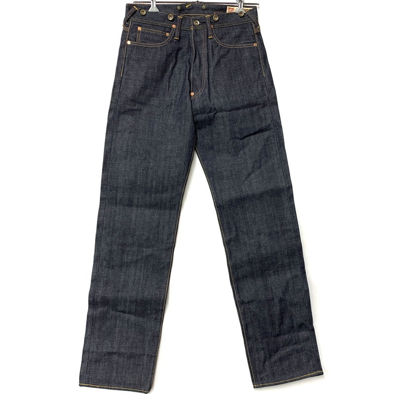 【中古美品】【メンズ】 EVISU エヴィス BUTTONFLY DENIM PANTS LOT2111 ボタンフライ デニムパンツ シンチバック ジーンズ ボトムス 156-260401-as-07-izu サイズ：32×35 カラー：インディゴ 万代Net店