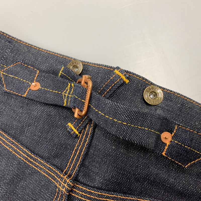 【中古美品】【メンズ】 EVISU エヴィス BUTTONFLY DENIM PANTS LOT2111 ボタンフライ デニムパンツ シンチバック ジーンズ ボトムス 156-260401-as-07-izu サイズ：32×35 カラー：インディゴ 万代Net店