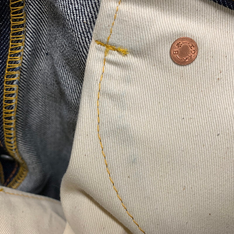 【中古美品】【メンズ】 EVISU エヴィス BUTTONFLY DENIM PANTS LOT2111 ボタンフライ デニムパンツ シンチバック ジーンズ ボトムス 156-260401-as-07-izu サイズ：32×35 カラー：インディゴ 万代Net店