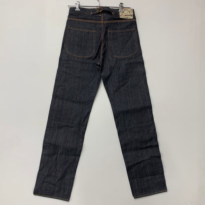 【中古美品】【メンズ】 EVISU エヴィス BUTTONFLY DENIM PANTS LOT2111 ボタンフライ デニムパンツ シンチバック ジーンズ ボトムス 156-260401-as-07-izu サイズ：32×35 カラー：インディゴ 万代Net店