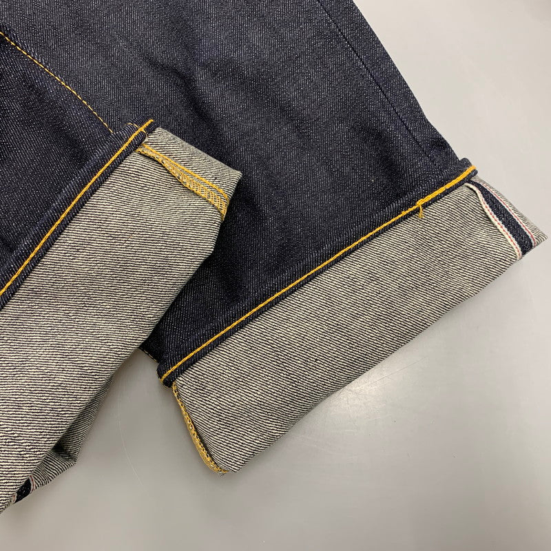 【中古美品】【メンズ】 EVISU エヴィス BUTTONFLY DENIM PANTS LOT2111 ボタンフライ デニムパンツ シンチバック ジーンズ ボトムス 156-260401-as-07-izu サイズ：32×35 カラー：インディゴ 万代Net店