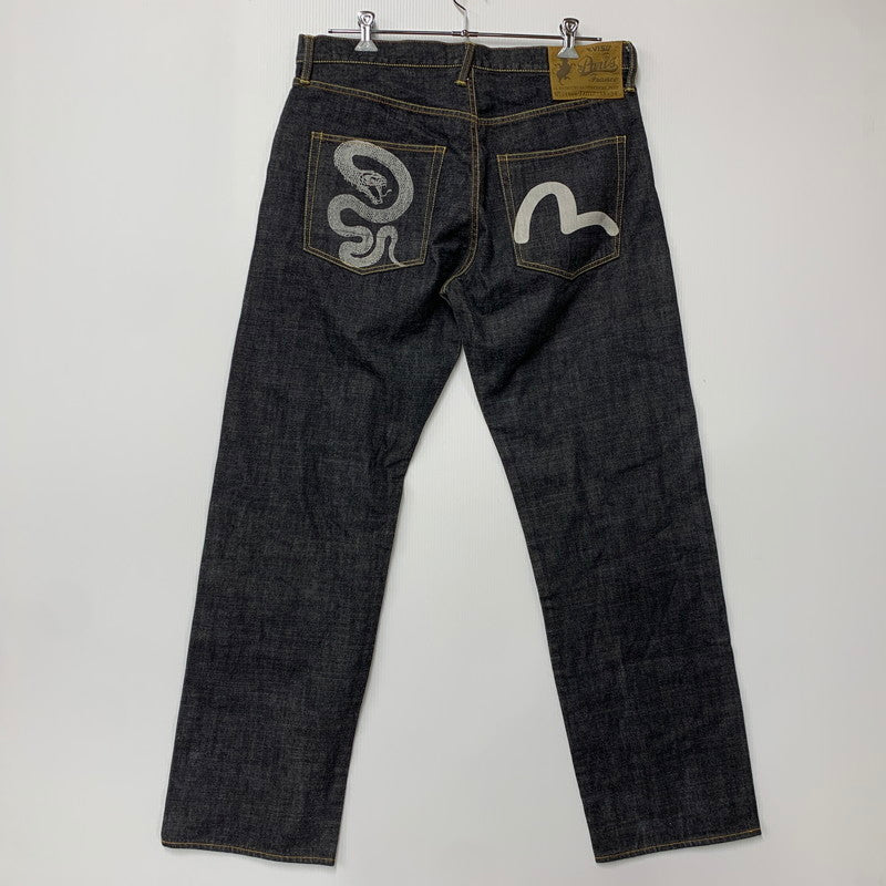【中古品】【メンズ】 EVISU PARIS エヴィス パリ BUTTONFLY DENIM PANTS NO.1468 ボタンフライ デニムパンツ カモメ×蛇 ジーンズ ボトムス 156-260401-as-09-izu サイズ：38×34 カラー：インディゴ系 万代Net店