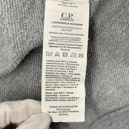 【中古品】【メンズ】 C.P. COMPANY シーピーカンパニー 13CMSS082A 005086W DIAGONAL RAISED FLEECE GOGGLE ZIPPED HOODIE ダイアゴナル レイズド フリース ゴーグル フーディー トップス 長袖 141-260402-cs-17-izu サイズ：XXL カラー：グレー 万代Net店