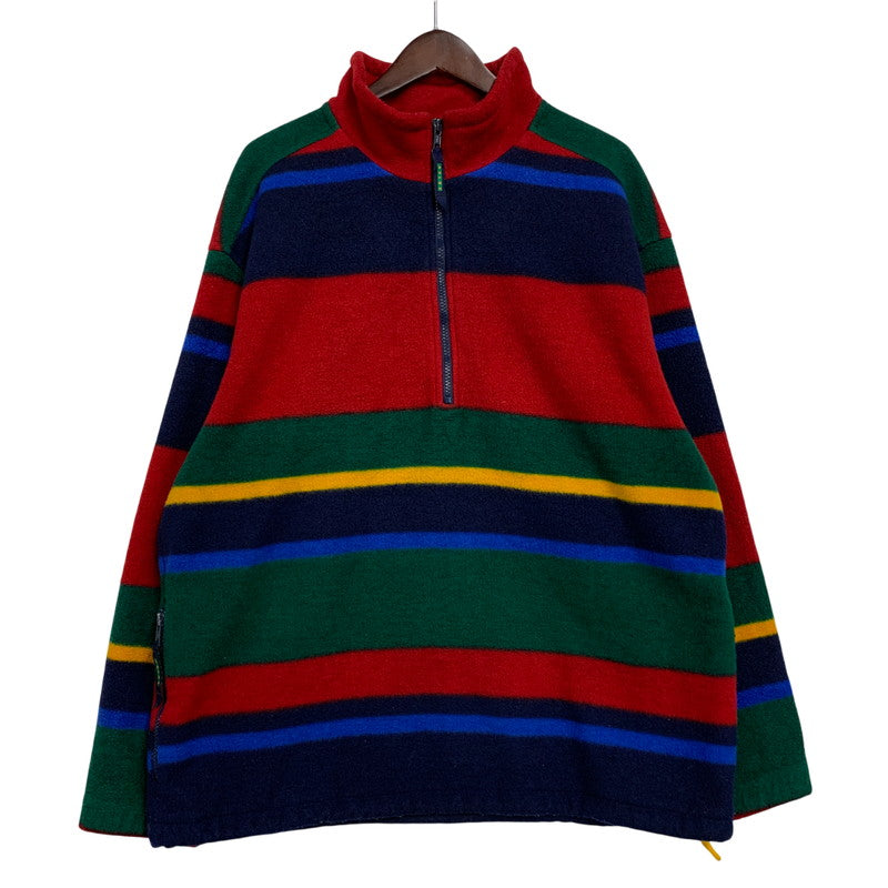 【中古品】【メンズ】 Eddie Bauer エディー・バウアー EBTEK HALF ZIP FLEECE JACKET エブテック フリース ジャケット アウター 144-260404-kh-14-izu サイズ：L カラー：マルチ 万代Net店