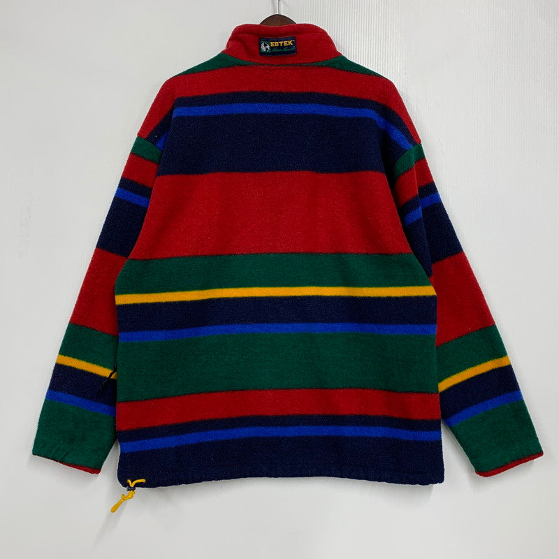 【中古品】【メンズ】 Eddie Bauer エディー・バウアー EBTEK HALF ZIP FLEECE JACKET エブテック フリース ジャケット アウター 144-260404-kh-14-izu サイズ：L カラー：マルチ 万代Net店