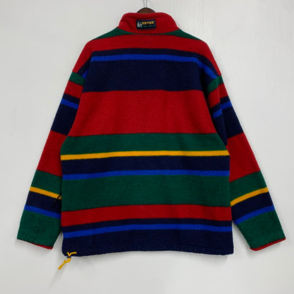 【中古品】【メンズ】 Eddie Bauer エディー・バウアー EBTEK HALF ZIP FLEECE JACKET エブテック フリース ジャケット アウター 144-260404-kh-14-izu サイズ：L カラー：マルチ 万代Net店
