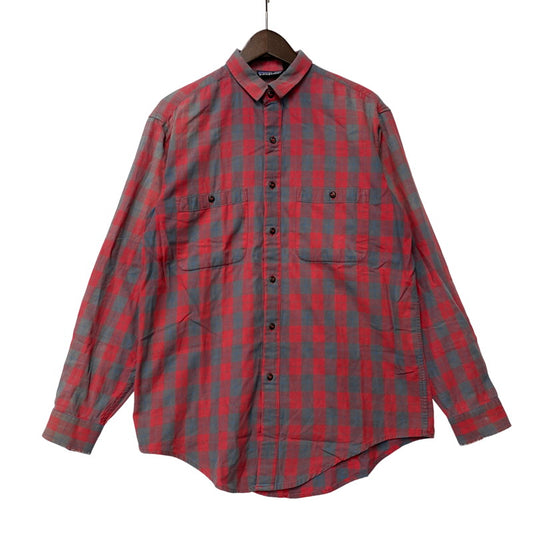 【現状渡し品】【メンズ】 ポルトガル製 CHECK LS SHIRT チェック ロングスリーブ シャツ トップス 長袖 144-260402-cs-08-izu サイズ：S カラー：マルチ 万代Net店