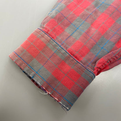 【現状渡し品】【メンズ】 ポルトガル製 CHECK LS SHIRT チェック ロングスリーブ シャツ トップス 長袖 144-260402-cs-08-izu サイズ：S カラー：マルチ 万代Net店