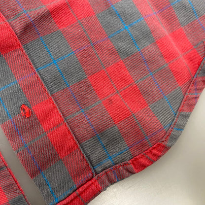 【現状渡し品】【メンズ】 ポルトガル製 CHECK LS SHIRT チェック ロングスリーブ シャツ トップス 長袖 144-260402-cs-08-izu サイズ：S カラー：マルチ 万代Net店