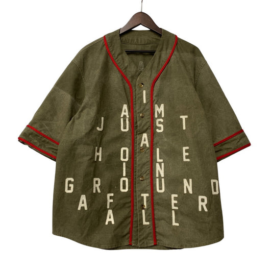 【中古品】【メンズ】 READYMADE レディメイド RE-CO-KH-00-00-136 21AW BASEBALL SHIRT ベースボール シャツ トップス 半袖 142-260402-cs-01-izu サイズ：3 カラー：カーキ 万代Net店