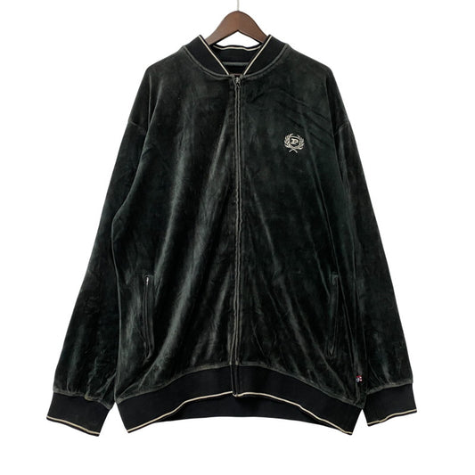 【中古品】【メンズ】 PHAT FARM ファット ファーム VELOUR TRACK JACKET ベロア トラック ジャケット 146-260402-cs-02-izu サイズ：1XL カラー：グリーン系 万代Net店