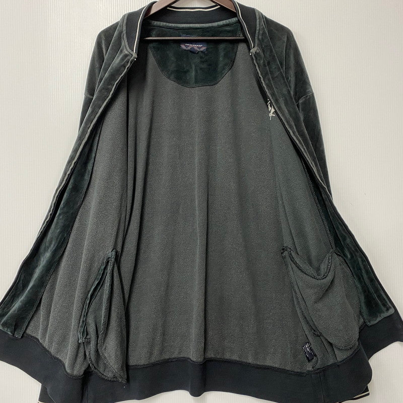 【中古品】【メンズ】 PHAT FARM ファット ファーム VELOUR TRACK JACKET ベロア トラック ジャケット 146-260402-cs-02-izu サイズ：1XL カラー：グリーン系 万代Net店