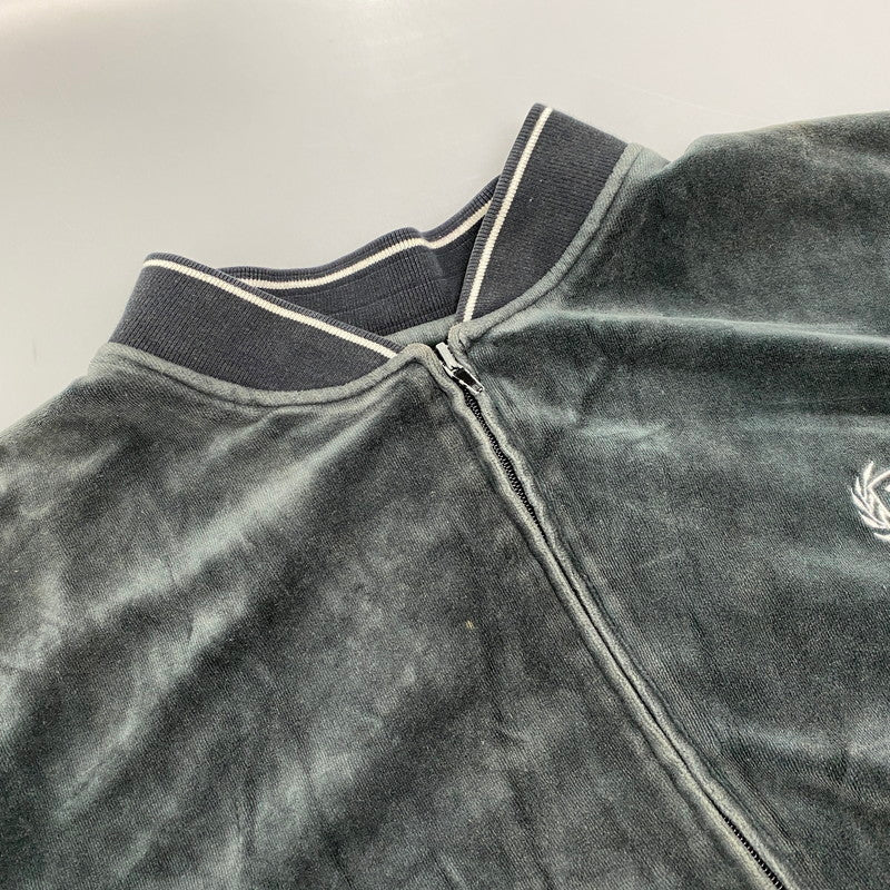 【中古品】【メンズ】 PHAT FARM ファット ファーム VELOUR TRACK JACKET ベロア トラック ジャケット 146-260402-cs-02-izu サイズ：1XL カラー：グリーン系 万代Net店