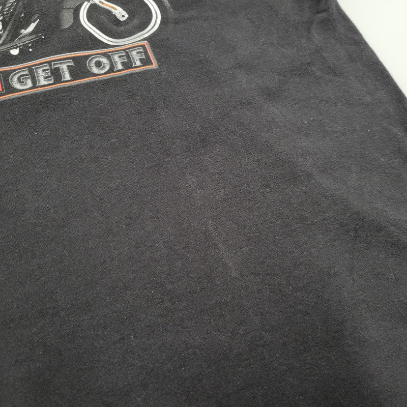 【中古品】【メンズ】 HARLEY-DAVIDSON ハーレーダビッドソン FAT BOY PRINT SS TEE ファットボーイ プリント ショートスリーブ Tシャツ トップス 半袖 146-260407-kh-01-izu サイズ：XL カラー：ブラック 万代Net店