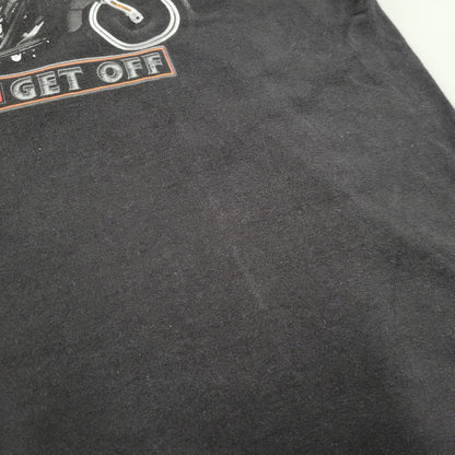 【中古品】【メンズ】 HARLEY-DAVIDSON ハーレーダビッドソン FAT BOY PRINT SS TEE ファットボーイ プリント ショートスリーブ Tシャツ トップス 半袖 146-260407-kh-01-izu サイズ：XL カラー：ブラック 万代Net店