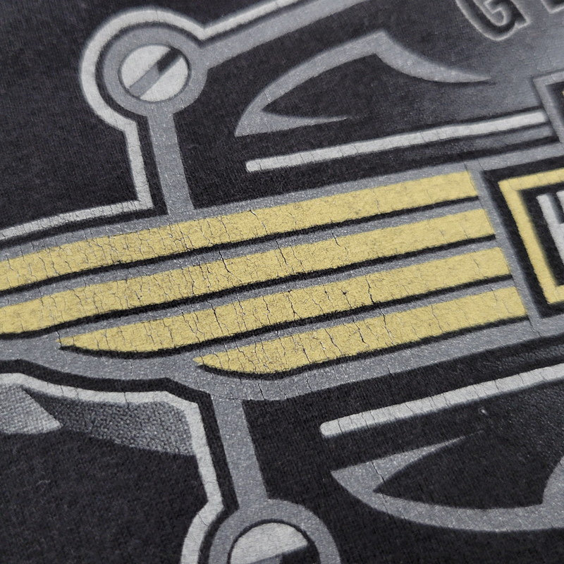 【中古品】【メンズ】 HARLEY-DAVIDSON ハーレーダビッドソン FAT BOY PRINT SS TEE ファットボーイ プリント ショートスリーブ Tシャツ トップス 半袖 146-260407-kh-01-izu サイズ：XL カラー：ブラック 万代Net店