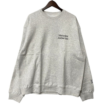 【中古美品】【メンズ】 MERCEDES ANCHOR INC. メルセデスアンカーインク LOGO CREWNECK SWEATSHIRT ロゴ クルーネック スウェットシャツ トレーナー 142-260403-as-04-izu サイズ：L カラー：グレー系 万代Net店