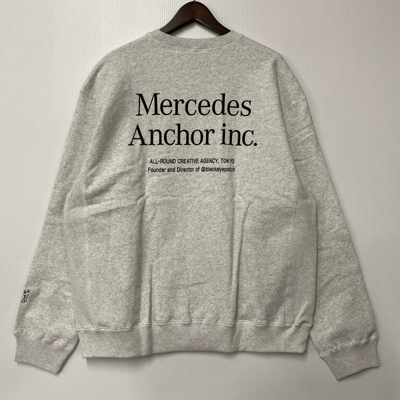 【中古美品】【メンズ】 MERCEDES ANCHOR INC. メルセデスアンカーインク LOGO CREWNECK SWEATSHIRT ロゴ クルーネック スウェットシャツ トレーナー 142-260403-as-04-izu サイズ：L カラー：グレー系 万代Net店