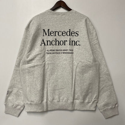 【中古美品】【メンズ】 MERCEDES ANCHOR INC. メルセデスアンカーインク LOGO CREWNECK SWEATSHIRT ロゴ クルーネック スウェットシャツ トレーナー 142-260403-as-04-izu サイズ：L カラー：グレー系 万代Net店