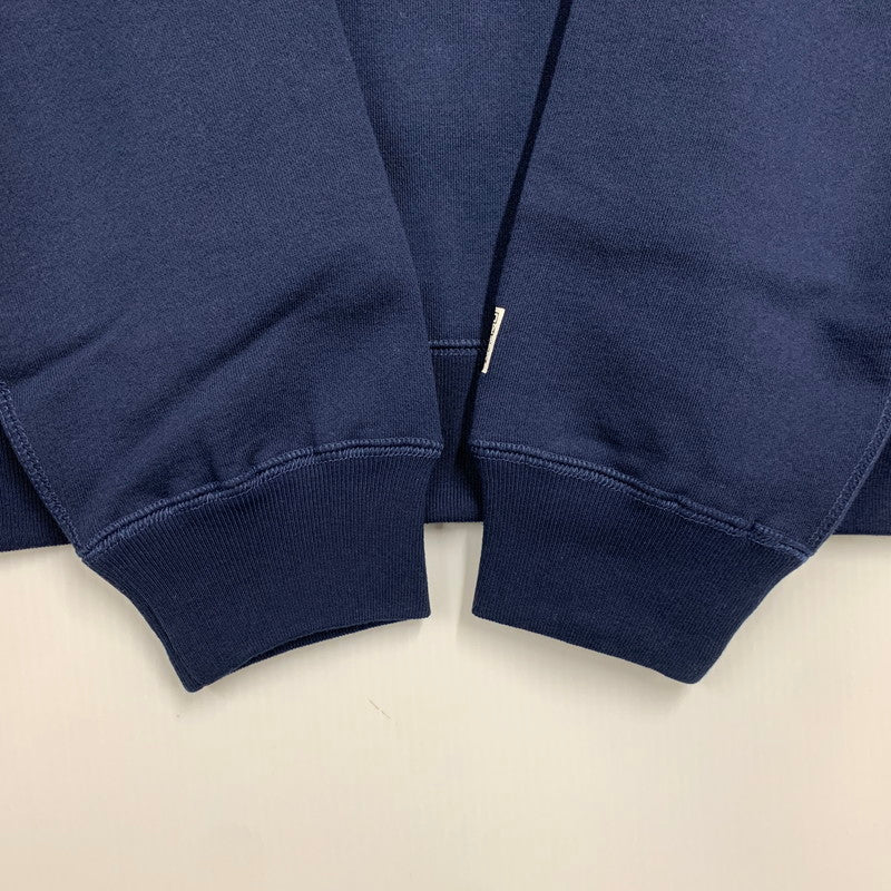 【中古美品】【メンズ】 MERCEDES ANCHOR メルセデス アンカー LOGO CREWNECK SWEATSHIRT ロゴ クルーネック スウェットシャツ トップス 長袖 142-260402-cs-18-izu サイズ：L カラー：ネイビー 万代Net店
