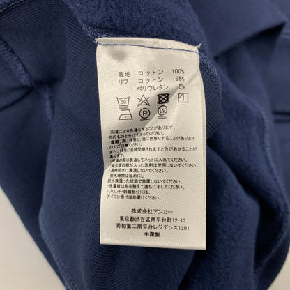 【中古美品】【メンズ】 MERCEDES ANCHOR メルセデス アンカー LOGO CREWNECK SWEATSHIRT ロゴ クルーネック スウェットシャツ トップス 長袖 142-260402-cs-18-izu サイズ：L カラー：ネイビー 万代Net店
