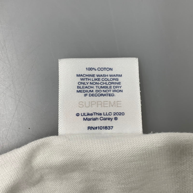 【中古美品】【メンズ】 Supreme シュプリーム 20FW MARIAH CAREY TEE マライア キャリー ティー トップス 半袖 149-260402-cs-11-izu サイズ：M カラー：ホワイト 万代Net店