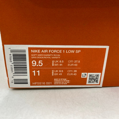 【中古美品】【メンズ】 × STASH スタッシュ AIR FORCE 1 LOW SP エア フォース 1 ロー スニーカー 靴 160-260403-kh-10-izu サイズ：27.5 カラー：SOFT GREY/HARBOR BLUE/VARSITY ROYAL 万代Net店