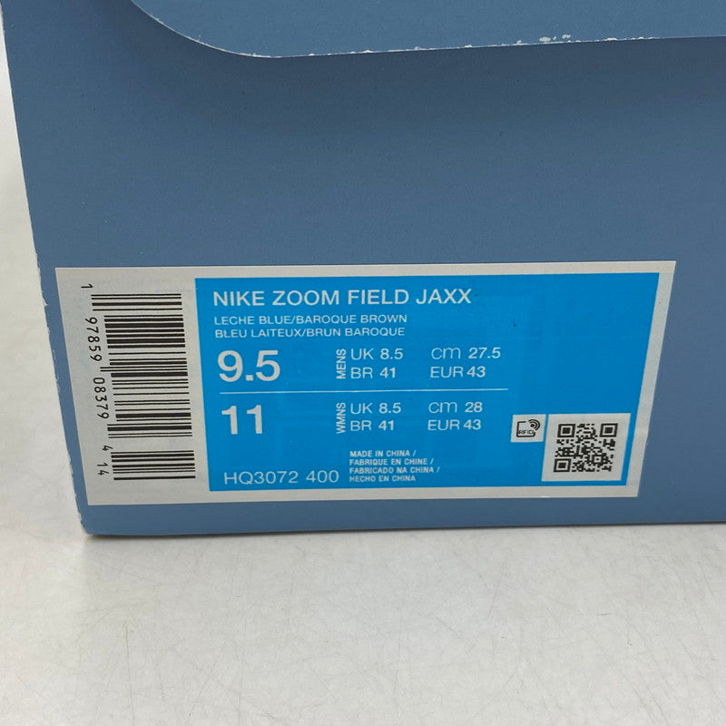 【中古美品】【メンズ】 × TRAVIS SCOTT トラヴィス・スコット HQ3072-400 ZOOM FIELD JAXX ズーム フィールド ジャックス スニーカー 靴 160-260403-kh-12-izu サイズ：27.5 カラー：LECHE BLUE/BAROQUE BROWN/PALE IVORY 万代Net店