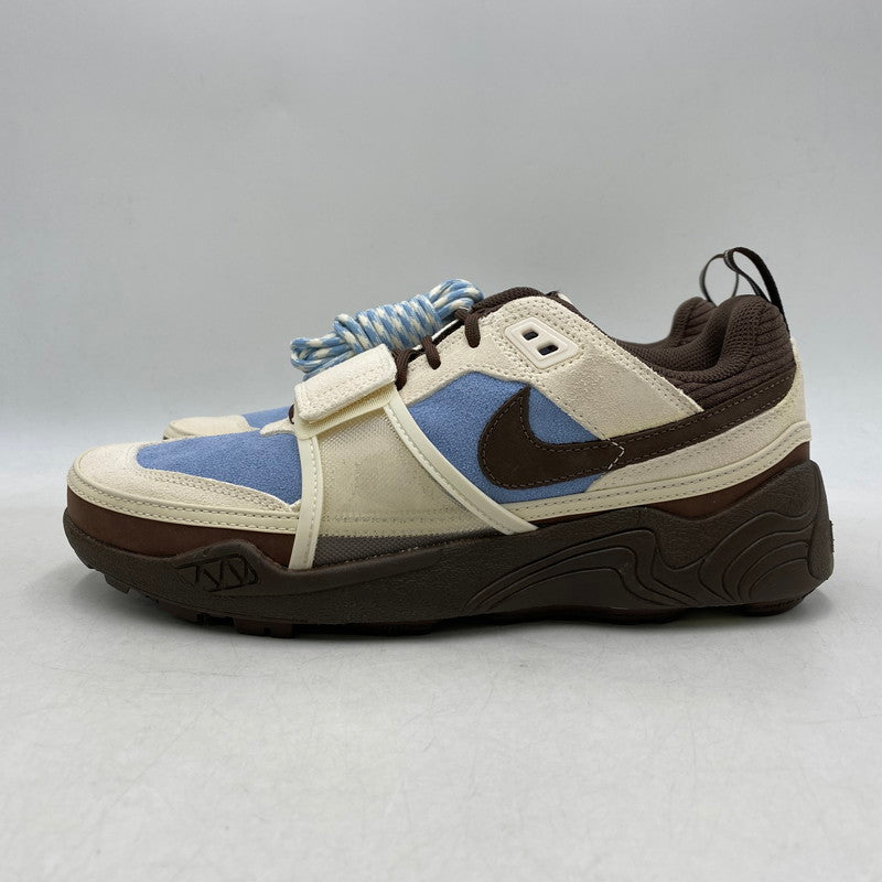 【中古美品】【メンズ】 × TRAVIS SCOTT トラヴィス・スコット HQ3072-400 ZOOM FIELD JAXX ズーム フィールド ジャックス スニーカー 靴 160-260403-kh-12-izu サイズ：27.5 カラー：LECHE BLUE/BAROQUE BROWN/PALE IVORY 万代Net店