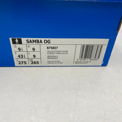 【中古美品】【メンズ】 SAMBA OG B75807 サンバ OG スニーカー シューズ 靴 161-260403-as-17-izu サイズ：27.5cm カラー：CBLACK/FTWWHT/GUM5 万代Net店