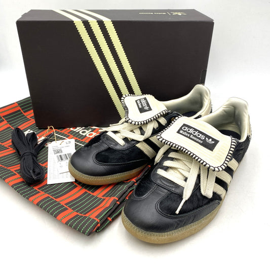 【中古品】【メンズ】 × WALES BONNER ウェールズボナー WB PONY TONAL SAMBA IE0580 ポニー トーナル サンバ スニーカー シューズ 靴 161-260403-as-15-izu サイズ：27.5cm カラー：CBLACK/CWHITE/CWHITE 万代Net店