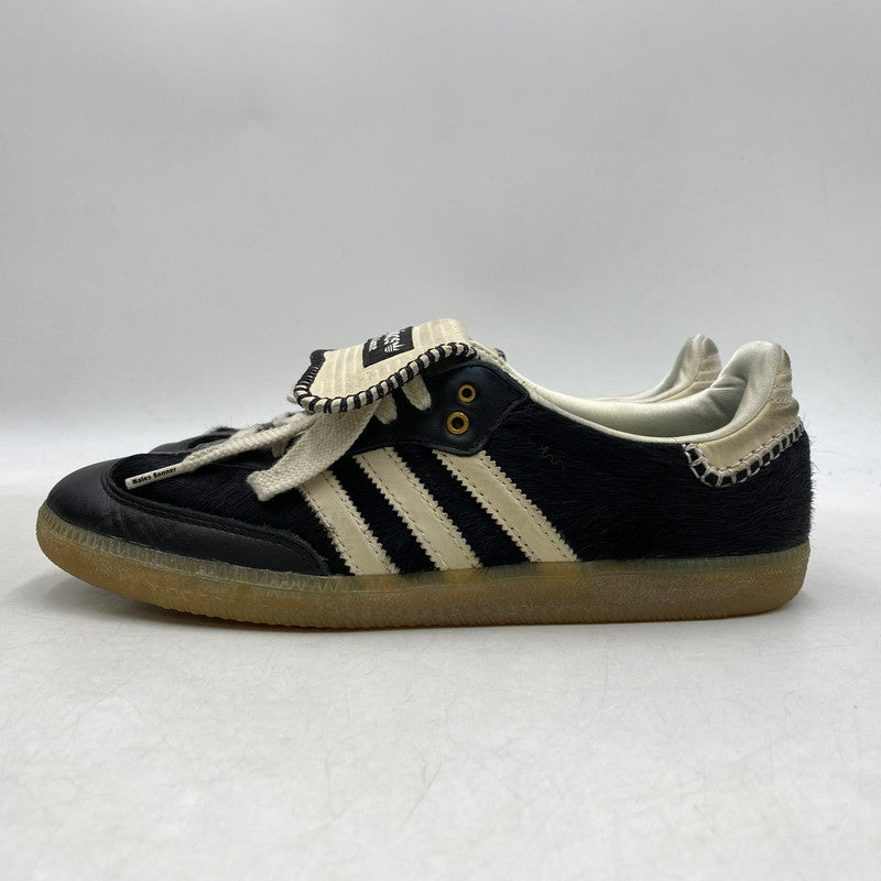 【中古品】【メンズ】 × WALES BONNER ウェールズボナー WB PONY TONAL SAMBA IE0580 ポニー トーナル サンバ スニーカー シューズ 靴 161-260403-as-15-izu サイズ：27.5cm カラー：CBLACK/CWHITE/CWHITE 万代Net店