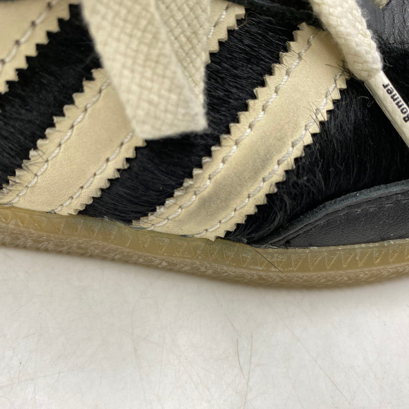 【中古品】【メンズ】 × WALES BONNER ウェールズボナー WB PONY TONAL SAMBA IE0580 ポニー トーナル サンバ スニーカー シューズ 靴 161-260403-as-15-izu サイズ：27.5cm カラー：CBLACK/CWHITE/CWHITE 万代Net店