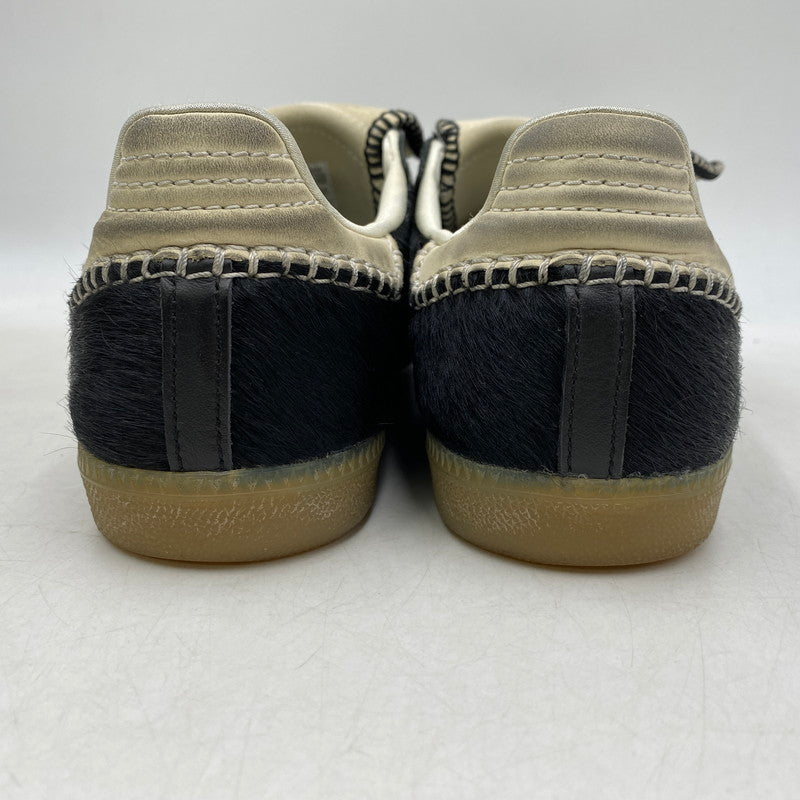 【中古品】【メンズ】 × WALES BONNER ウェールズボナー WB PONY TONAL SAMBA IE0580 ポニー トーナル サンバ スニーカー シューズ 靴 161-260403-as-15-izu サイズ：27.5cm カラー：CBLACK/CWHITE/CWHITE 万代Net店