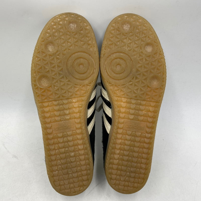 【中古品】【メンズ】 × WALES BONNER ウェールズボナー WB PONY TONAL SAMBA IE0580 ポニー トーナル サンバ スニーカー シューズ 靴 161-260403-as-15-izu サイズ：27.5cm カラー：CBLACK/CWHITE/CWHITE 万代Net店