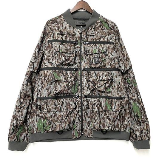 【中古美品】【メンズ】 MULTI-POCKET ZIPPED 2WAY JACKET-POLY RIPSTOP KP797 マルチポケット 2WAY ジャケット カモ 140-260403-as-09-izu サイズ：L カラー：マルチカラー 万代Net店