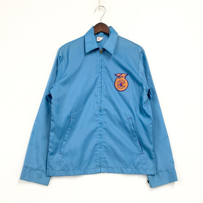 【中古品】【メンズ】 UNITOG ユニトグ 70S USA製 FLORIDA MARTINES フロリダ マルティネス FFA NYLON ZIPUP JACKET ナイロン ジップアップ ジャケット アウター 146-260407-ya-09-izu サイズ：S カラー：BLUE 万代Net店